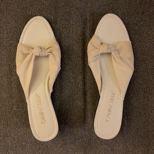 Cream Colored Kitten Heels